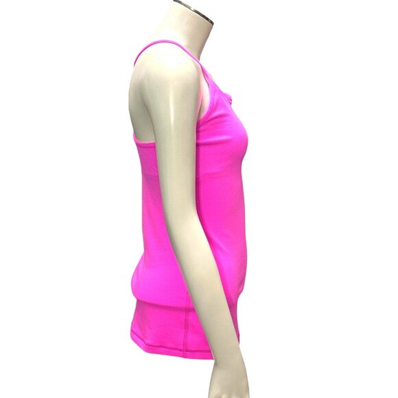 Lululemon IVIVVA Athletica Pink Racerback Tank Top Polyester Lycra Blend Active - Picture 4 of 9